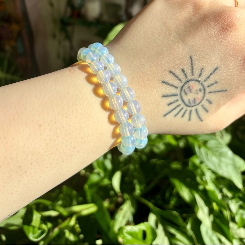 ✨Handmade Opalite Crystal Bracelet – Clarity & Spiritual Growth✨
